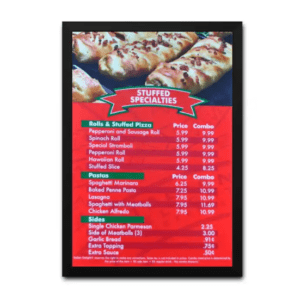 Dine-In Menus