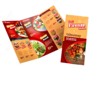 Folded Dine-in Menus