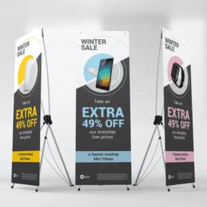 Korean X Banner Stands
