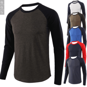 Men's Printed long Sleeves Raglan T-Shirt