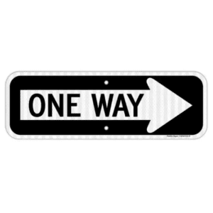 One Way Street Signs
