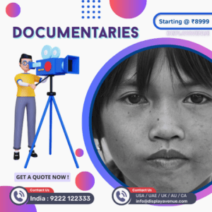 A documentary filmmaker capturing real-life footage in a documentary project.