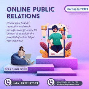 DisplayAvenue's Online PR or Public Relations Services